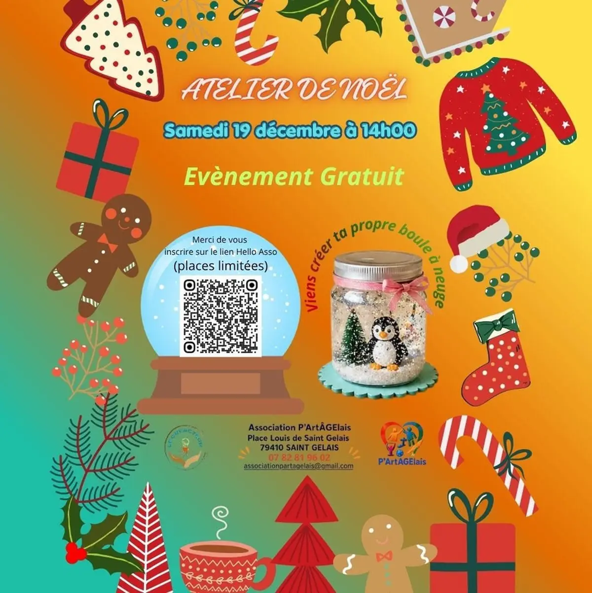 Atelier de Noël à Saint-Gelais