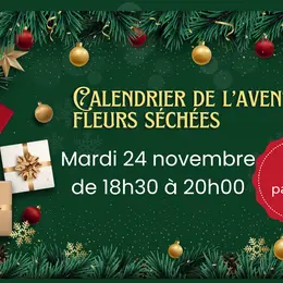Atelier de Noël - calendrier de l'avent en fleurs séchées