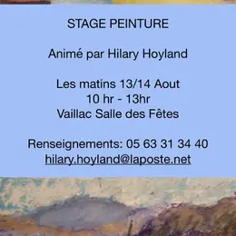Atelier de peinture avec l'artiste professionnelle Hilary Hoyland