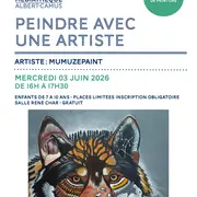 Atelier de peinture - Peindre avec une artiste à la Médiathèque
