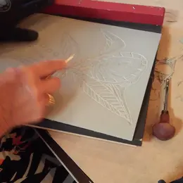 Atelier de Pratique Artistique Linogravure à l'AMI