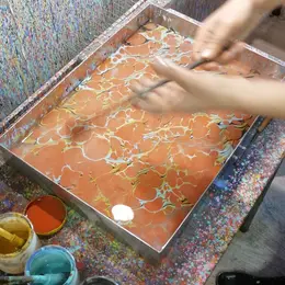 Atelier de pratique artistique | Marbrage ebru
