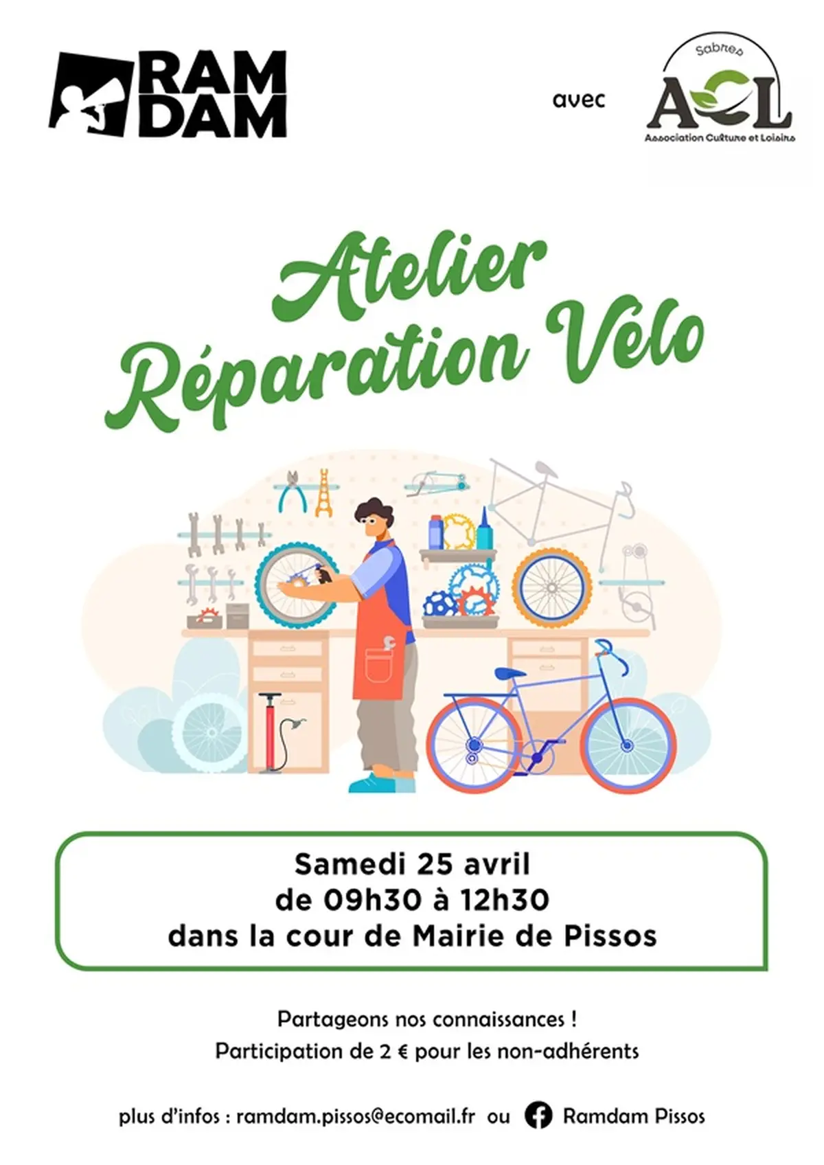 Atelier de réparation de vélos