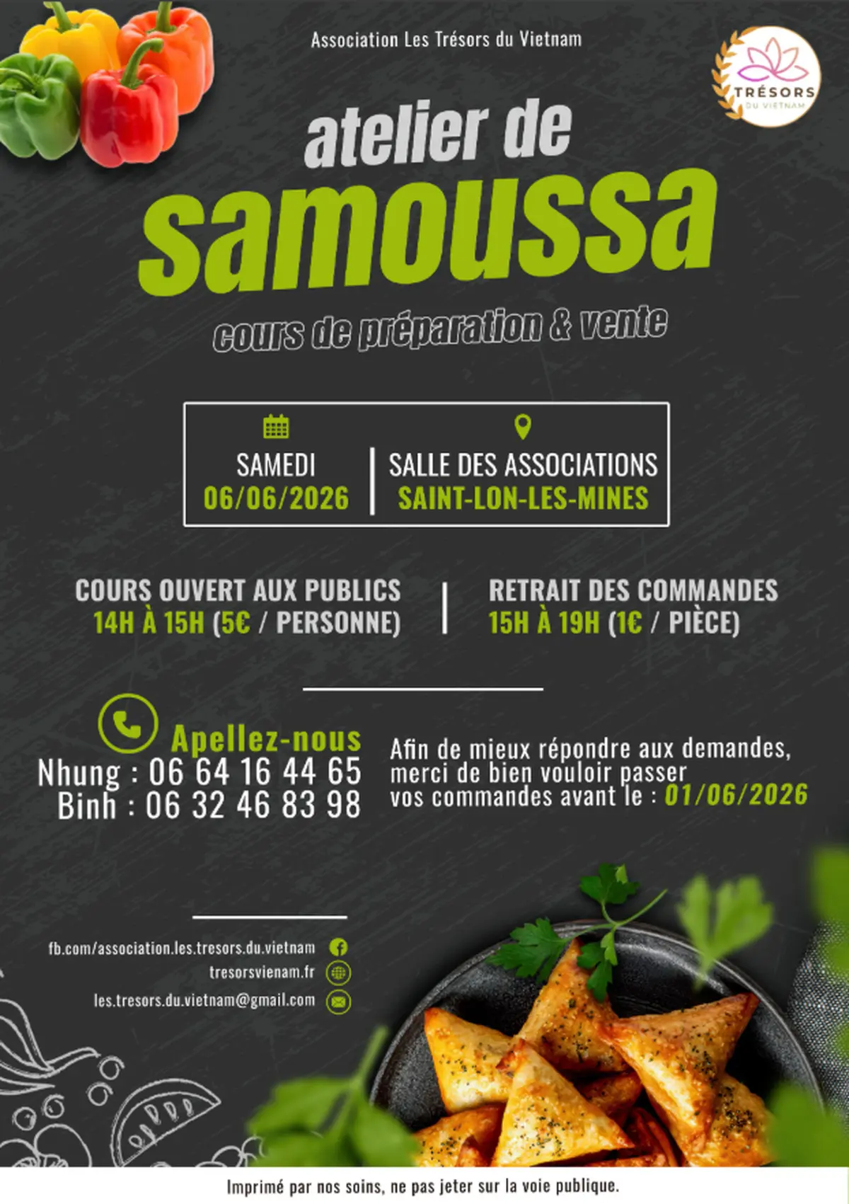 Atelier de samoussa