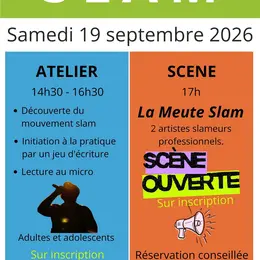 Atelier de slam et scène ouverte