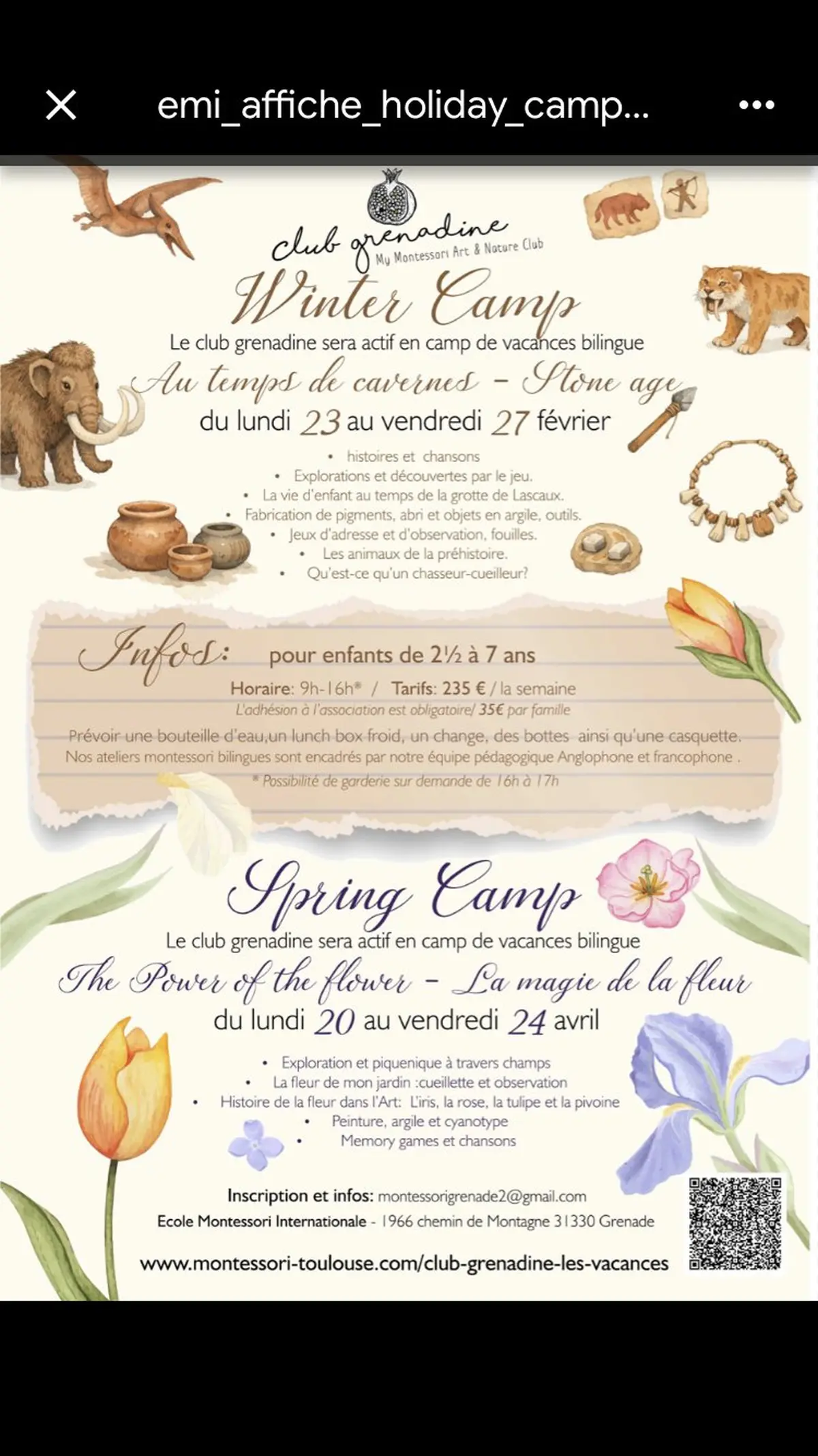 Atelier De Vacances Bilingue