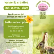 Atelier de vannerie créative et chasse aux œufs à la MOPO