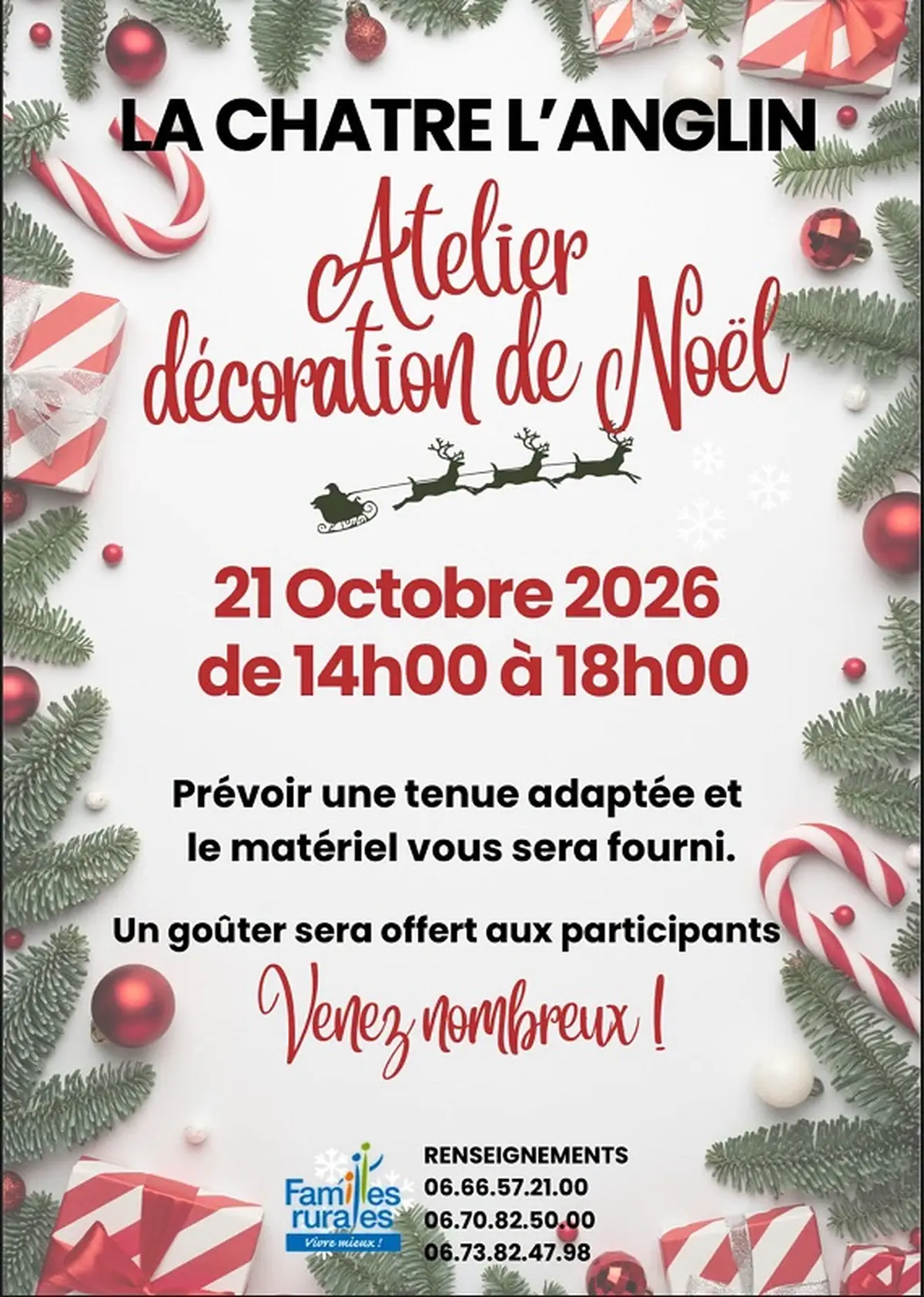 Atelier décoration de Noël