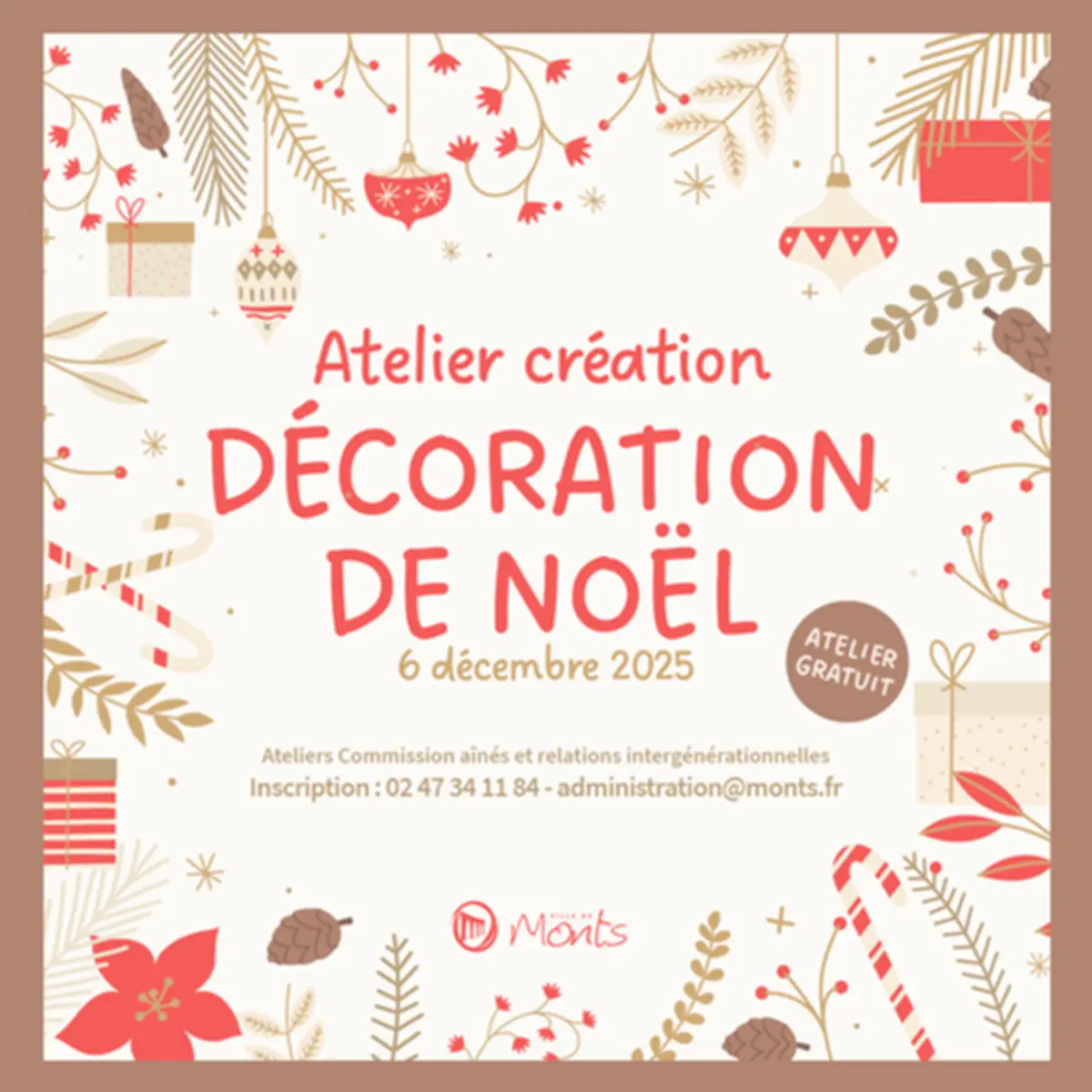 Atelier Décoration de Noël