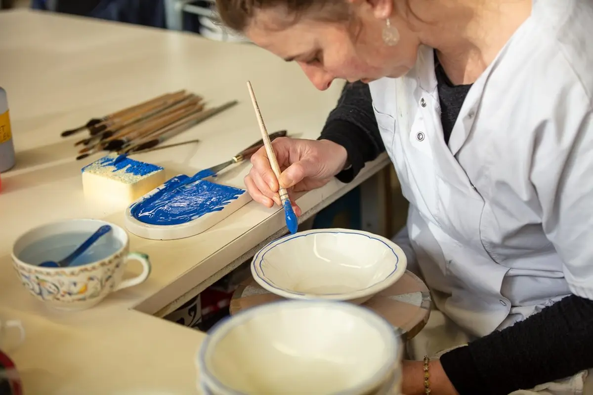 Atelier décoration de Noël à la Faïencerie