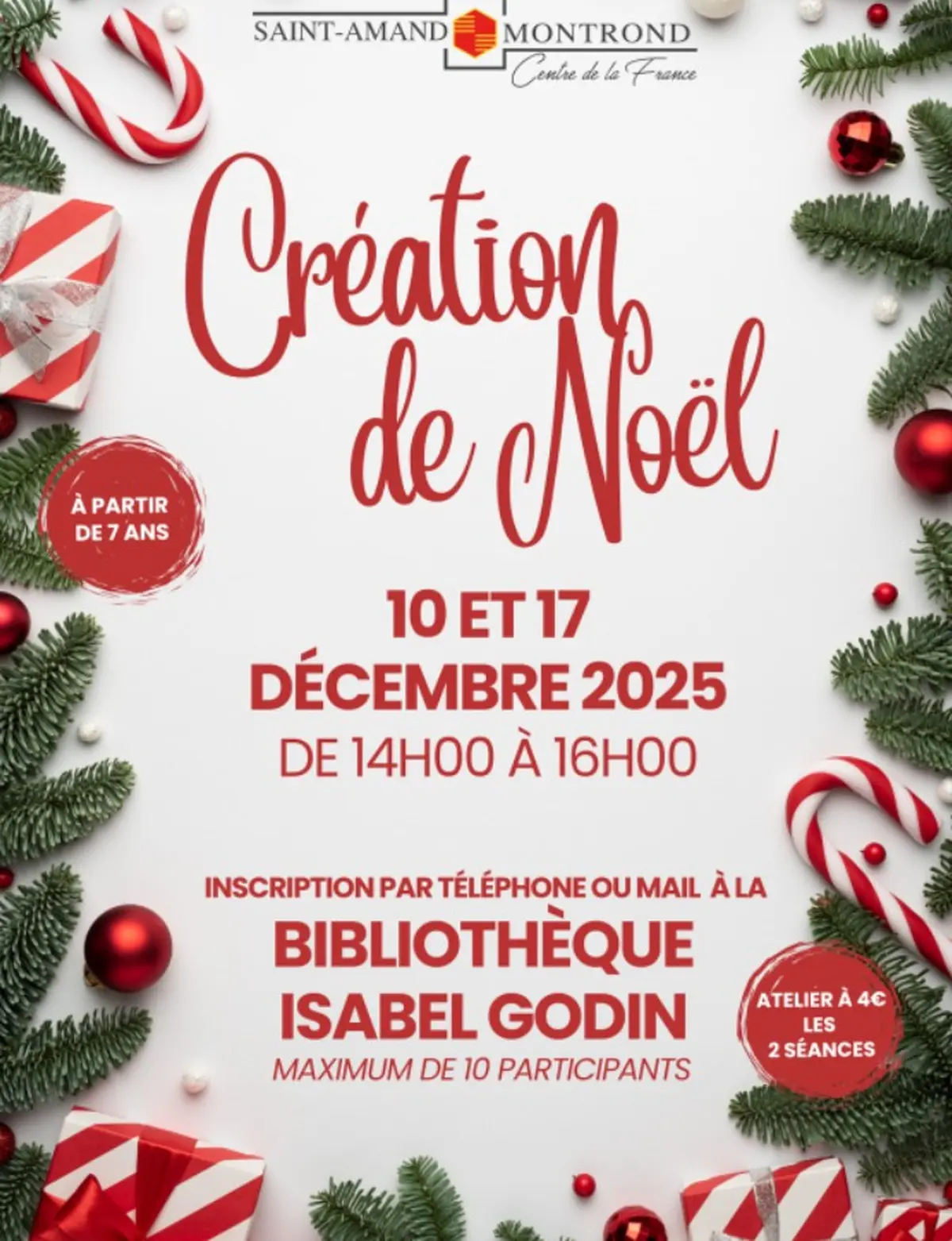 Atelier décorations de Noël