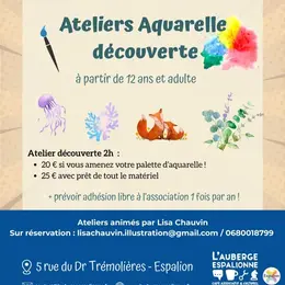 Atelier découverte aquarelle