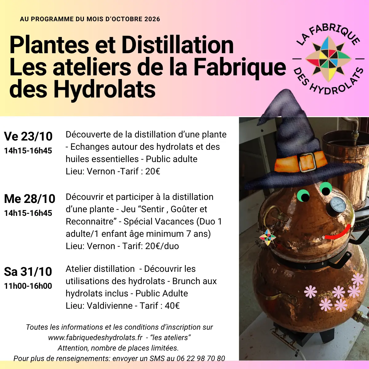 Atelier  Decouverte De La Distillation Des Plantes (duo Enfant/parent)