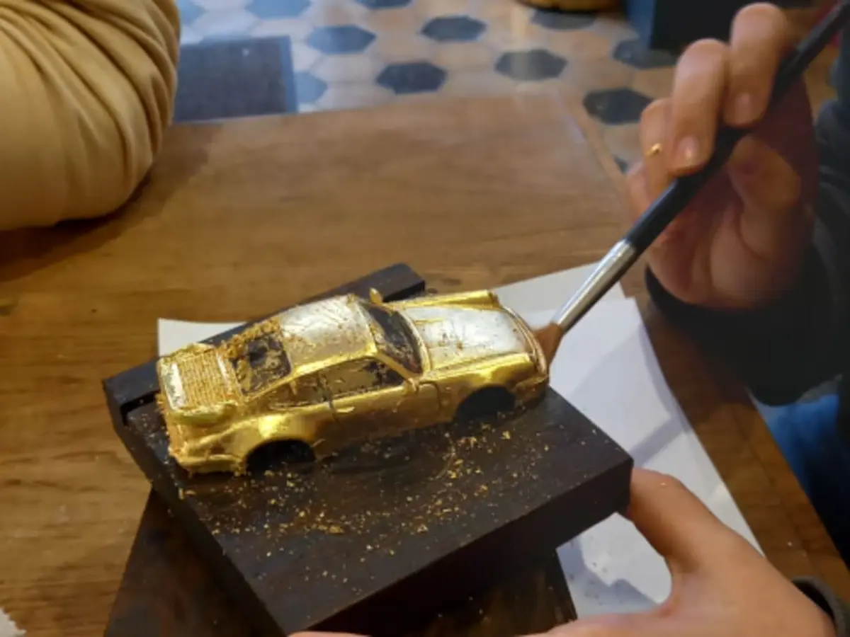 Atelier découverte de la feuille d'or à Lyon 2ème