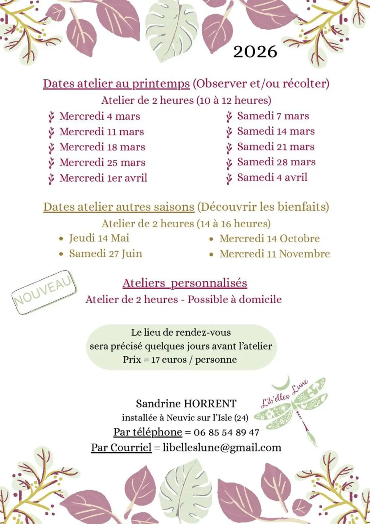 Atelier : découverte de la gemmothérapie