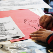 Atelier découverte de la gravure par Julia Chausson