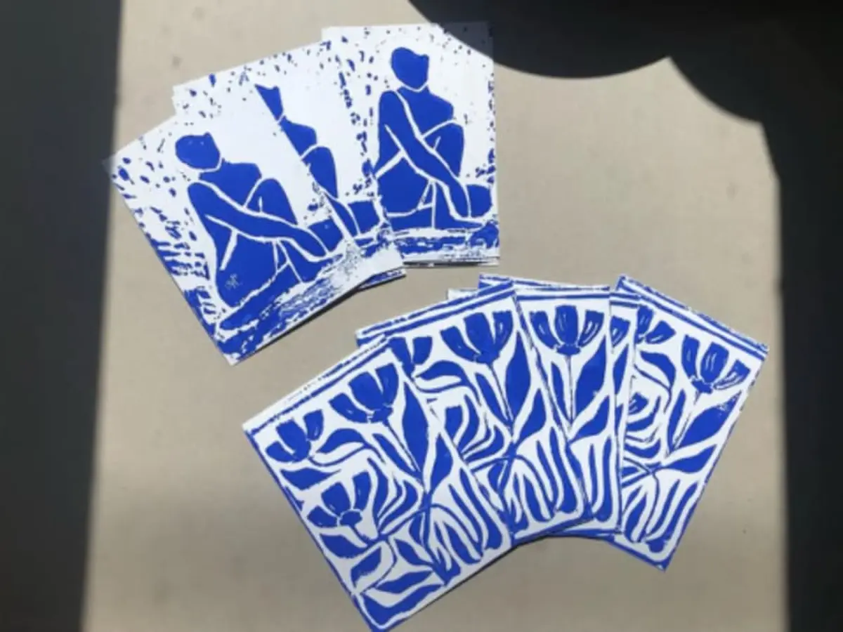 Atelier découverte de la Linogravure à Lacanau (33)