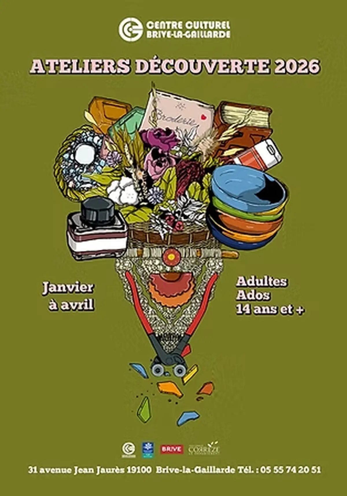 Atelier découverte: Fleurs séchées (Centre culturel)