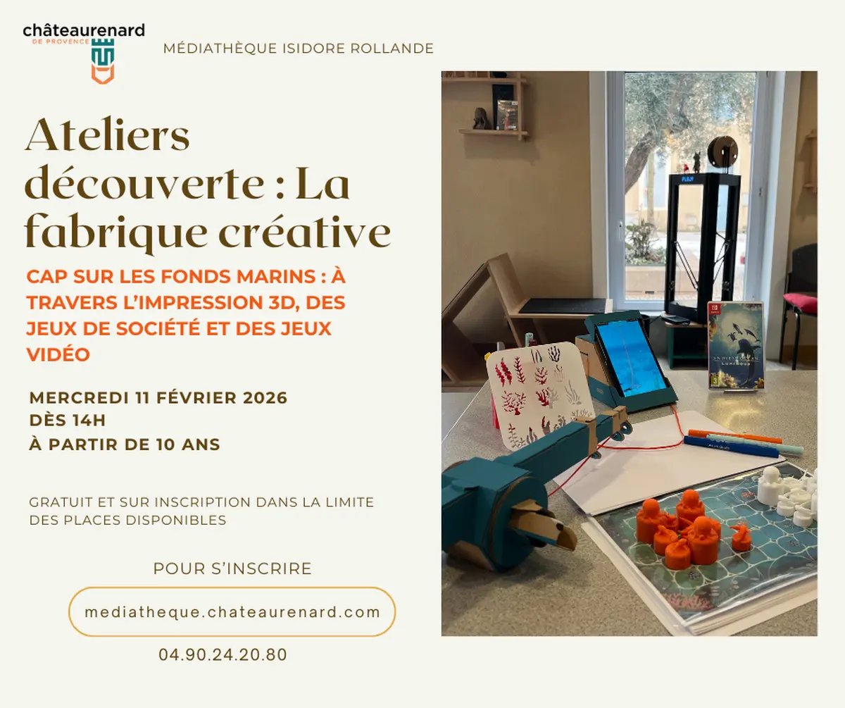 Atelier découverte : La fabrique créative