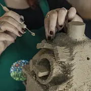 Atelier démonstration de sculpture et modelage-Châteaux en fête