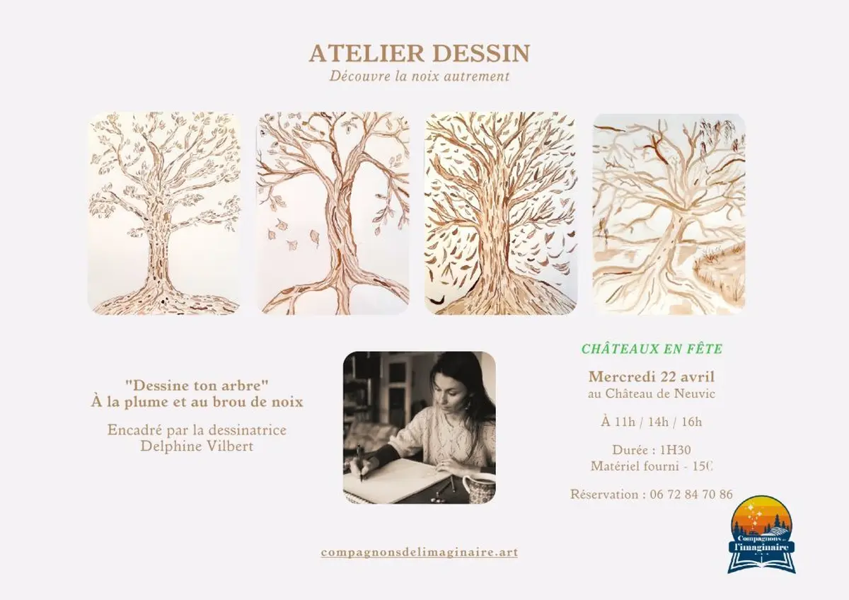 Atelier Dessin au Château de Neuvic - Châteaux en Fête