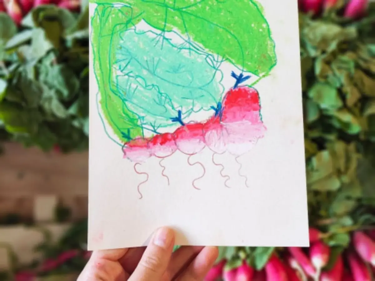 Atelier dessin créatif pour enfants autour des légumes à Saint-Avertin (37)