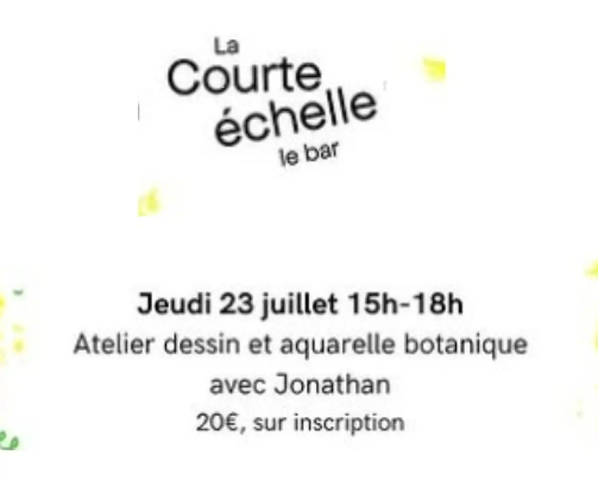 Atelier dessin et aquarelle botanique