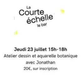 Atelier dessin et aquarelle botanique
