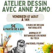 Atelier Dessin Naturaliste Avec L’artiste Anne Zamo