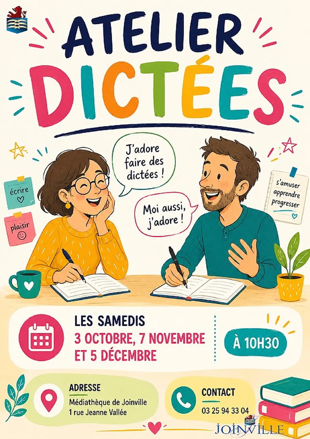 Atelier Dictée pour ados et adulte