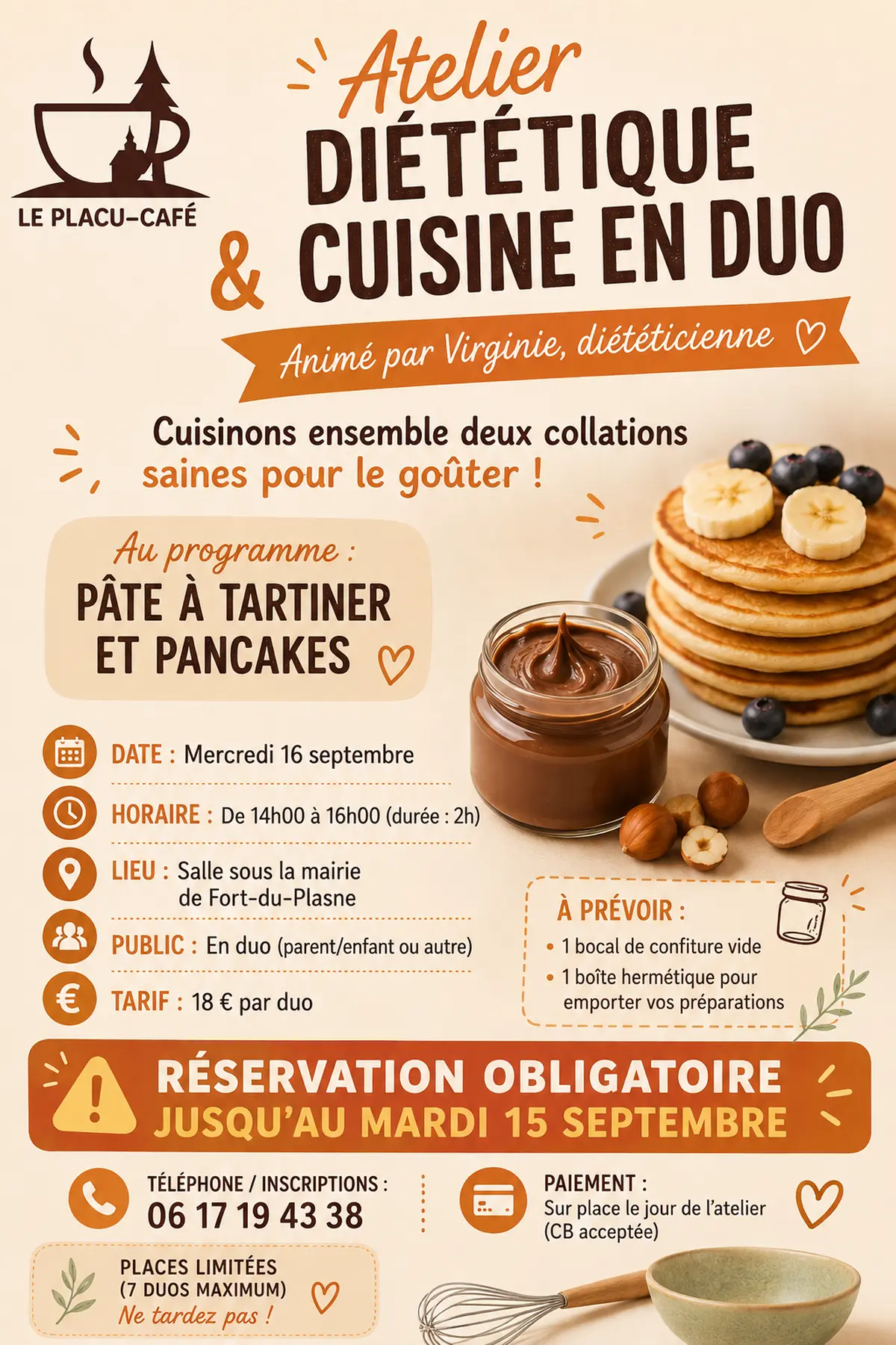 Atelier Diététique & cuisine en duo
