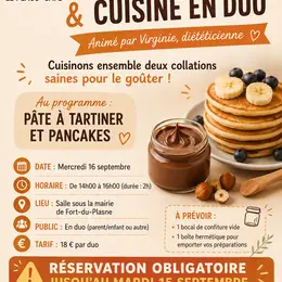 Atelier Diététique & cuisine en duo