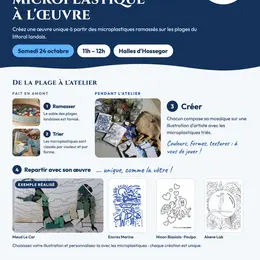 Atelier « Du déchet microplastique à l'œuvre » par Save la Mermaid