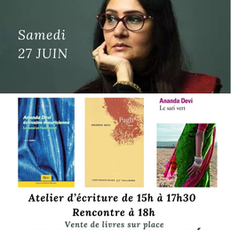 Atelier écriture et rencontre avec l'auteure Ananda Devi