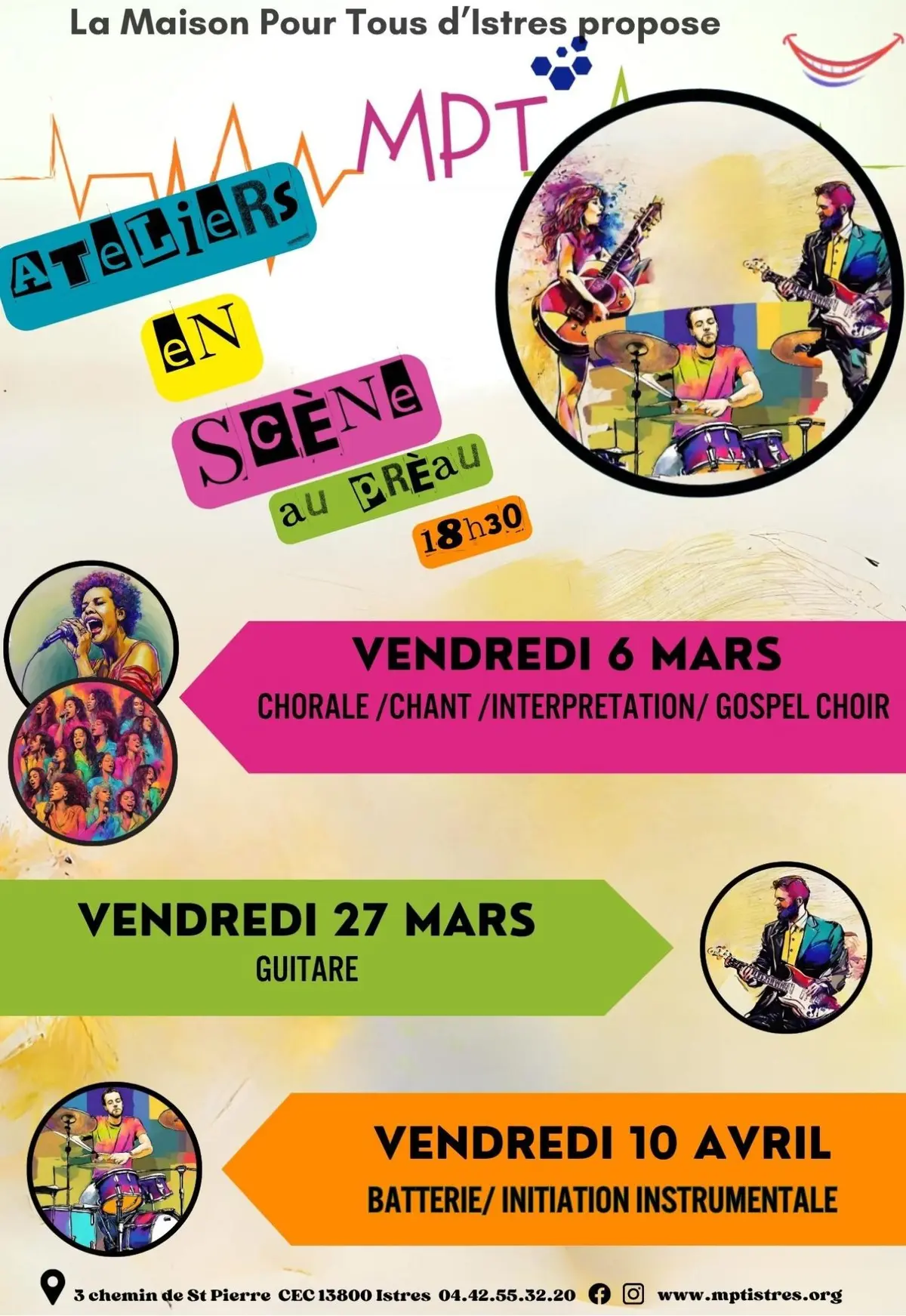 Atelier en scène de la MPT : guitare