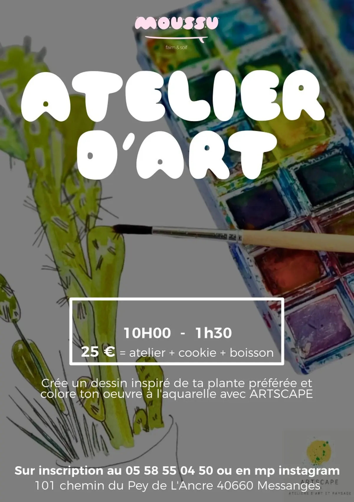 Atelier encres végétales chez Moussu