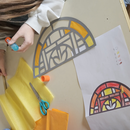 Atelier enfant 4-6 ans : Mon vitrail coloré