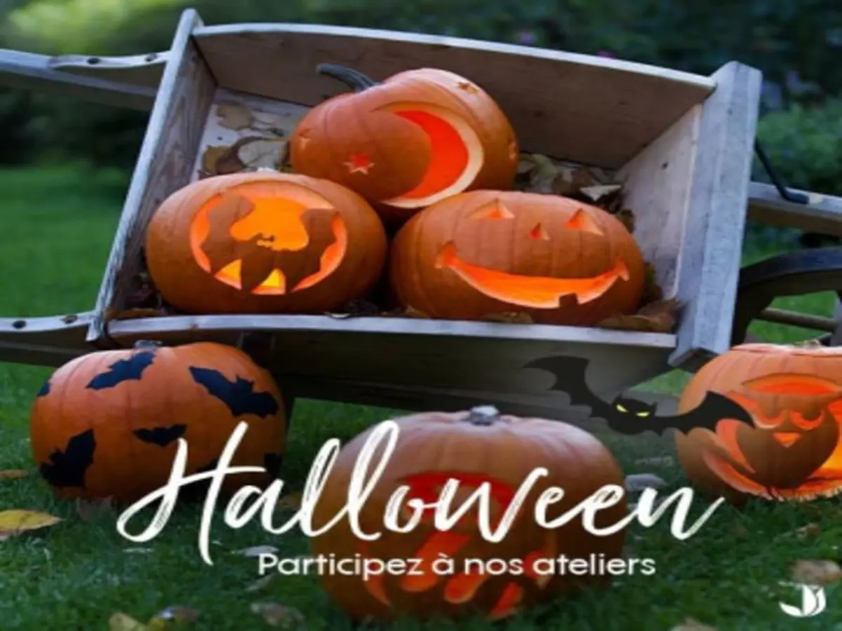 Atelier enfant citrouille Halloween chez Truffaut Pau (64)