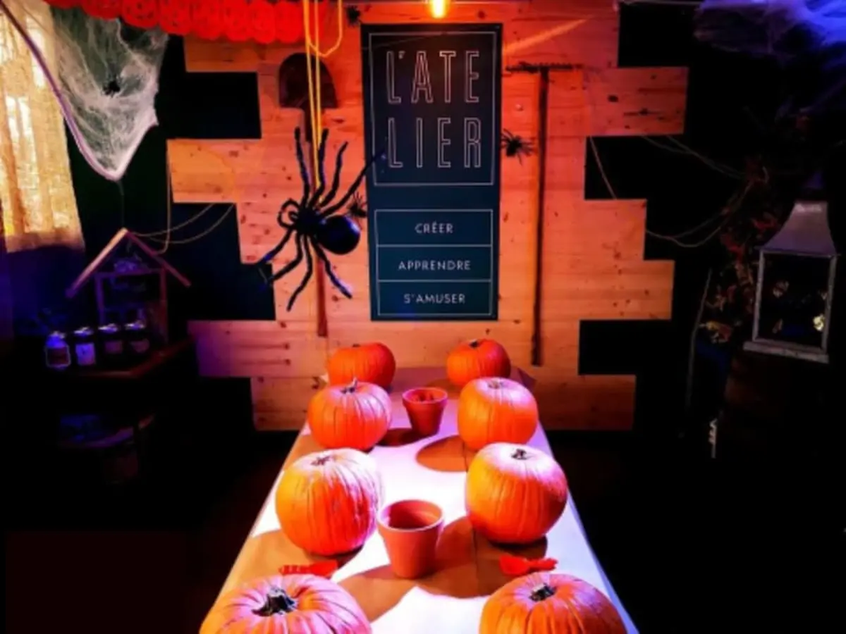 Atelier enfant citrouille Halloween chez Truffaut Toulouse Balma
