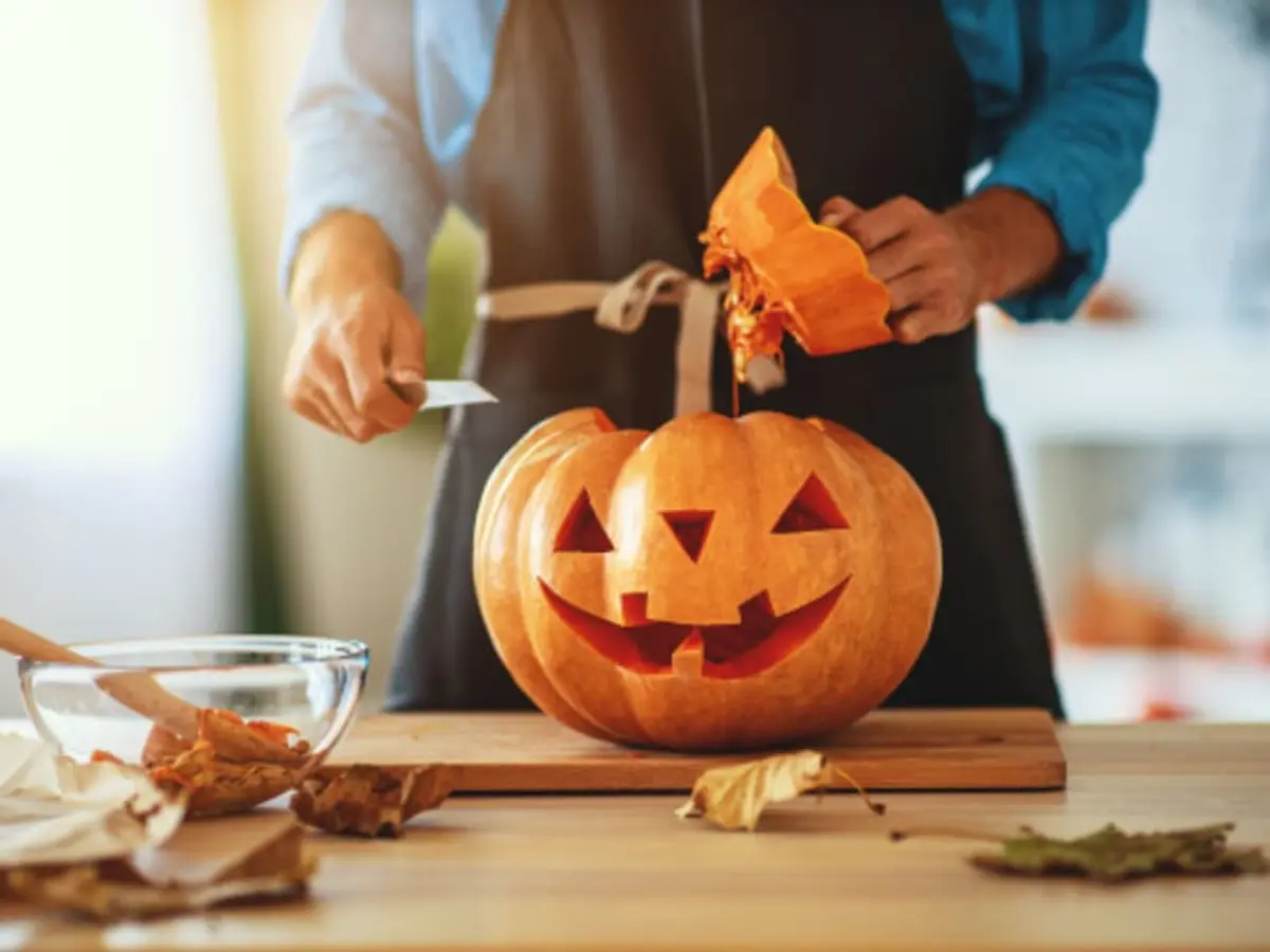 Atelier enfant citrouille Halloween chez Truffaut Carquefou (44)