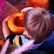 Atelier enfant citrouille Halloween chez Truffaut Cholet (49)