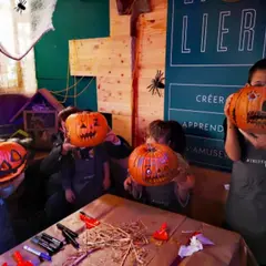 Atelier enfant citrouille Halloween chez Truffaut Mauguio (34)