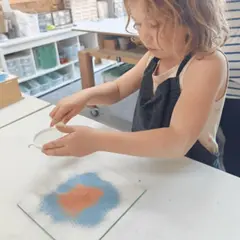 Atelier enfant création d'un objet en verre fusing à Hoerdt (67)