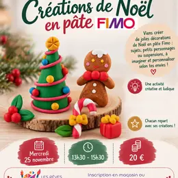 Atelier Enfant - Fimo : Crée tes décorations de Noël