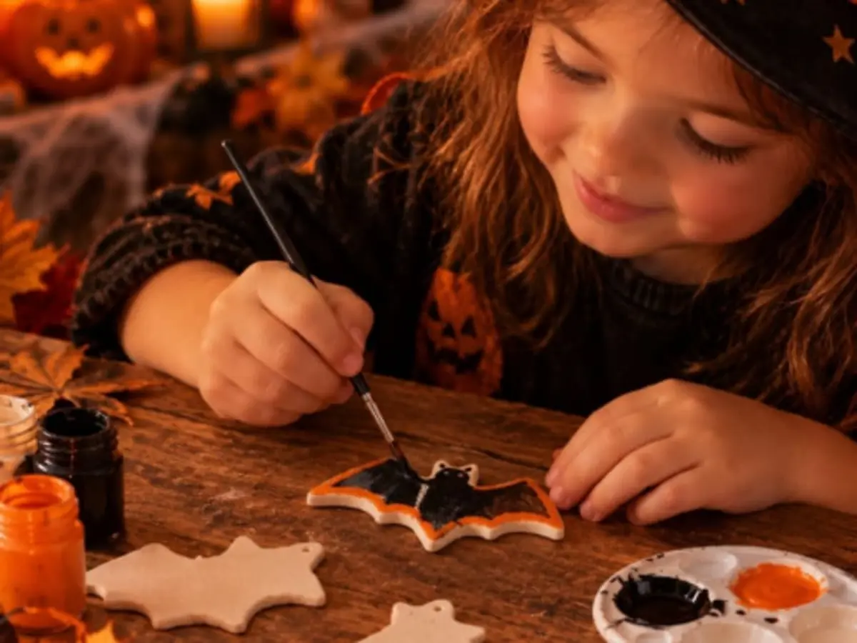 Atelier enfant peinture sur c&eacute;ramique sp&eacute;cial Halloween &agrave; Dijon (21)