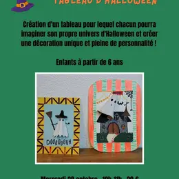 Atelier enfant tableau d'Halloween - Kompo Concept