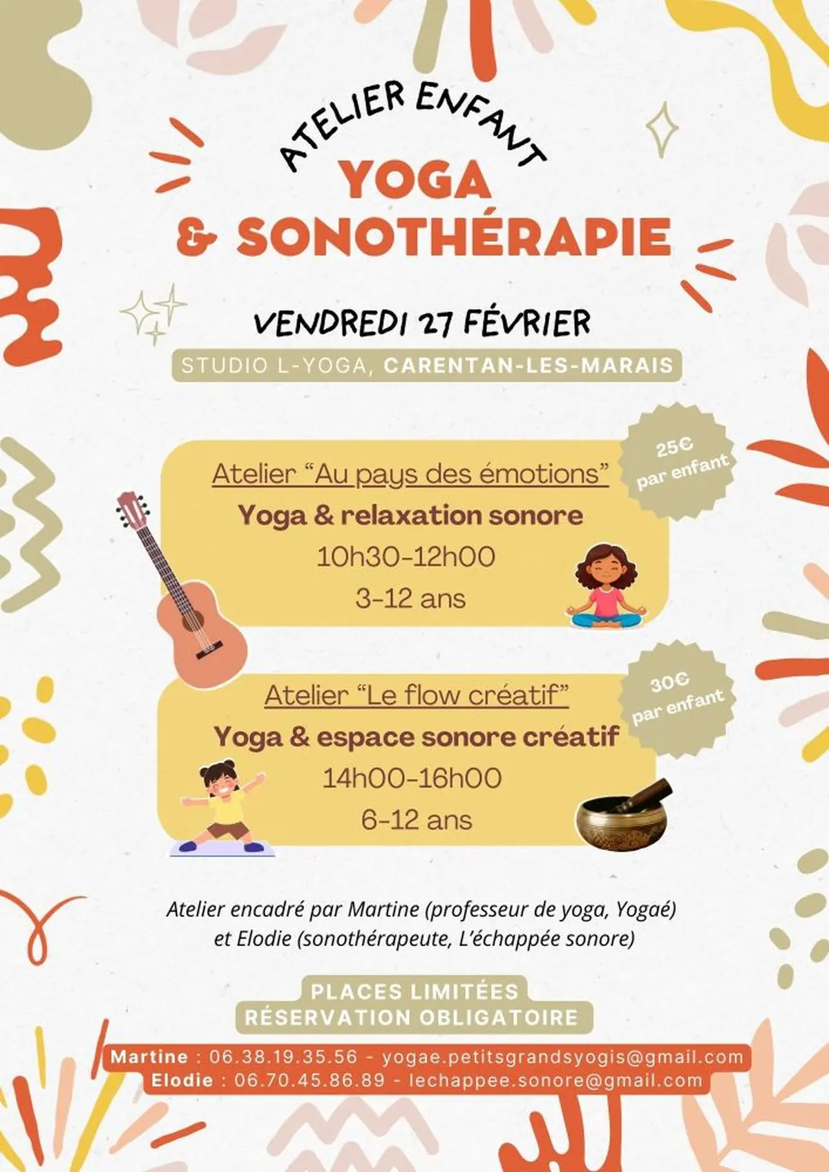 Atelier enfant : yoga & sonothérapie