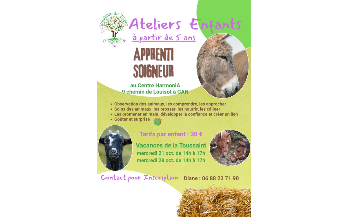 Atelier enfants apprentis soigneurs
