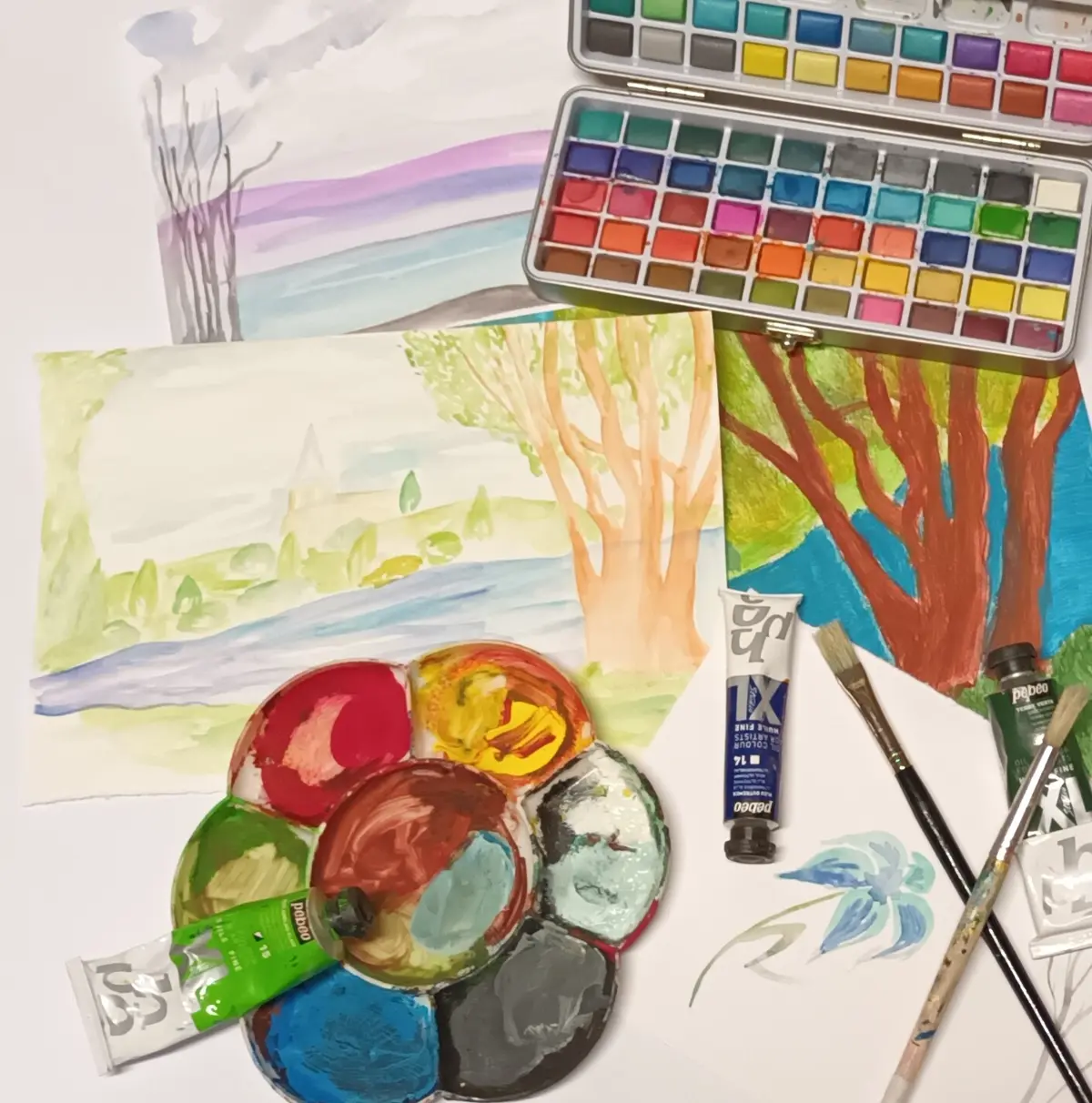 Atelier enfants Paysage - atelier peinture
