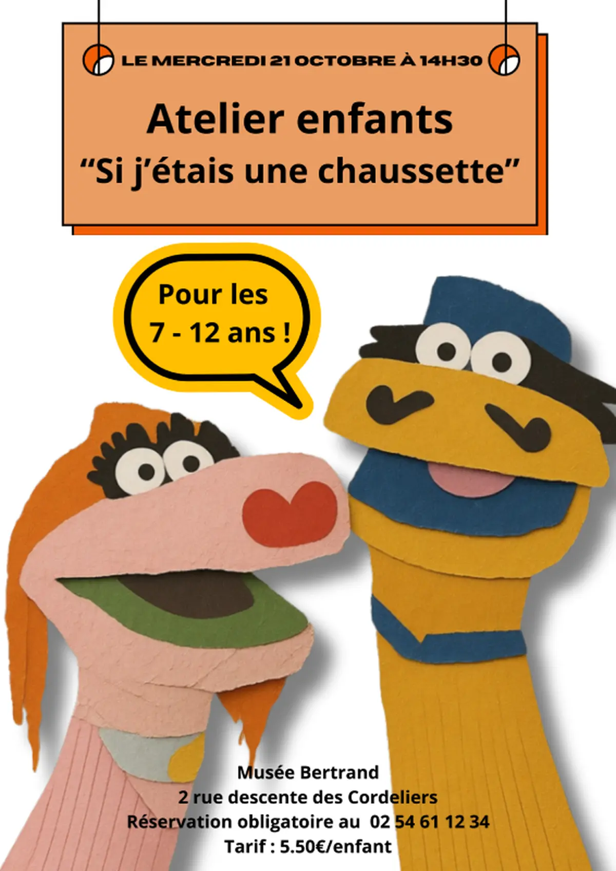 Atelier enfants : Si j'étais une chaussette